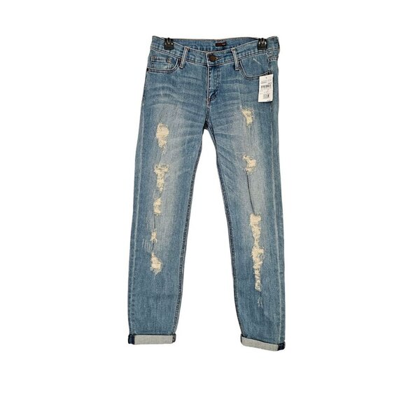 NWT Women's - Edyson Soho Distressed Relaxed Boyfriend Jeans, Size 26 - Picture 1 of 10